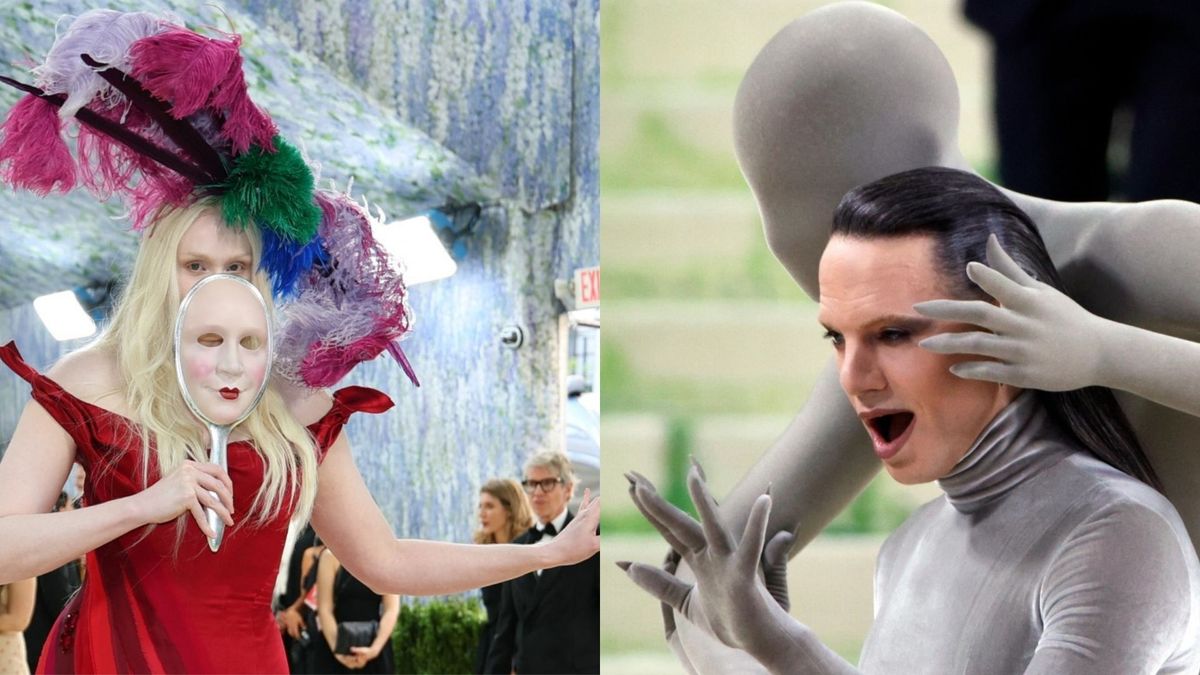 La actriz británica Gwendoline Christie y el productor teatral estadounidense Jordan Roth en la Met Gala 2026 en el Metropolitan Museum of Art, en Nueva York.