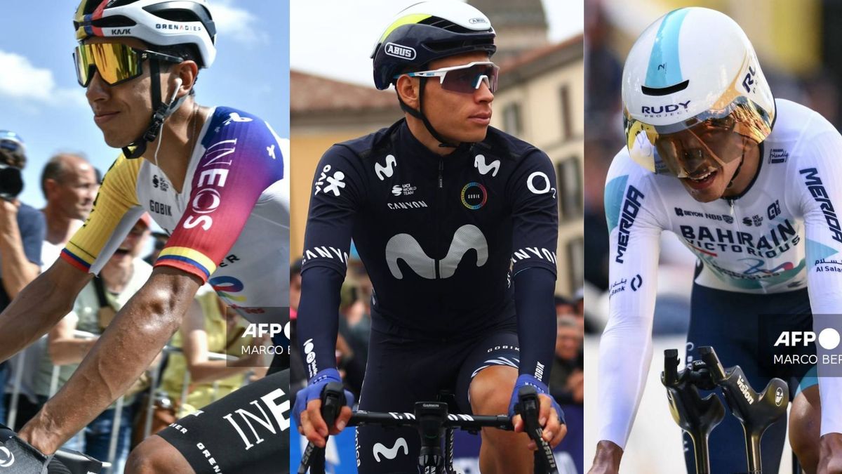 Los colombianos Egan Bernal, Einer Rubio y Santiago Buitrago estarán en el Giro de Italia 2026