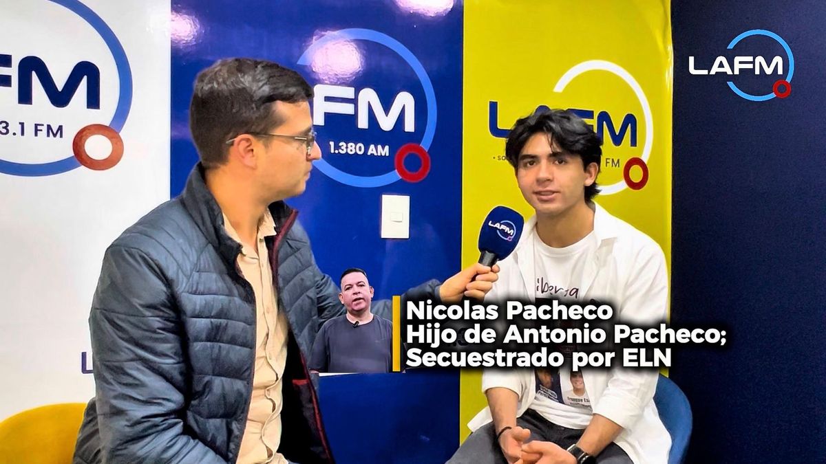 Nicolas Pacheco; hijo del agente de la Fiscalía secuestrado por el ELN en Arauca