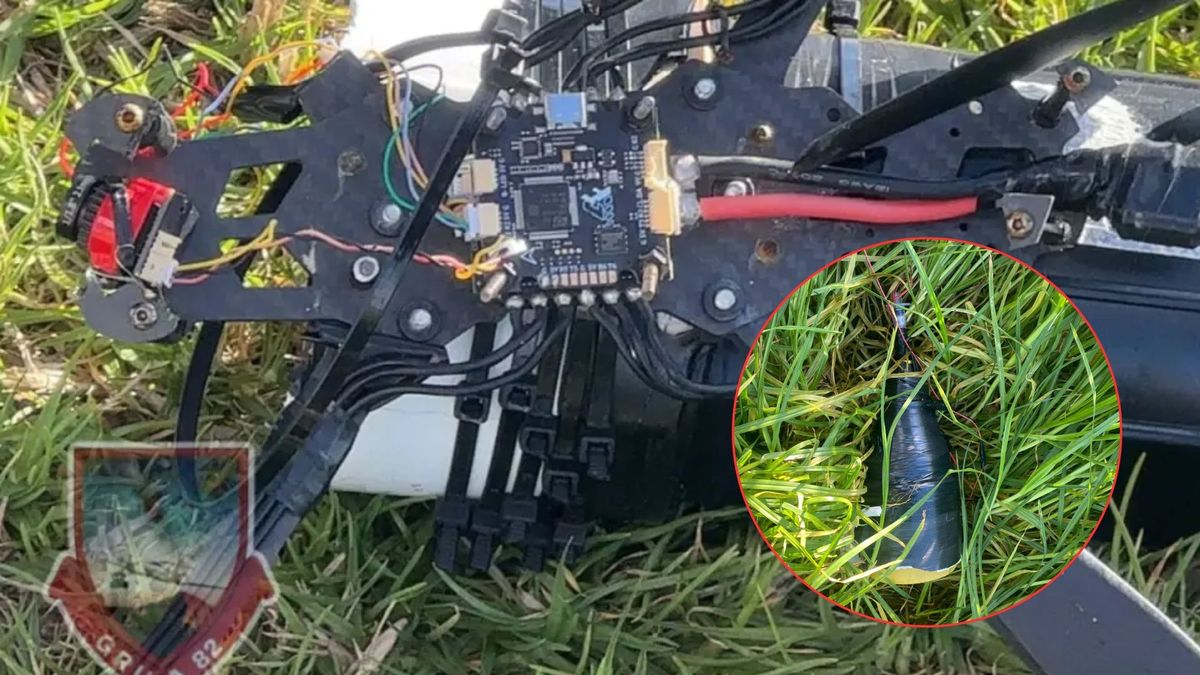 Dron con explosivos