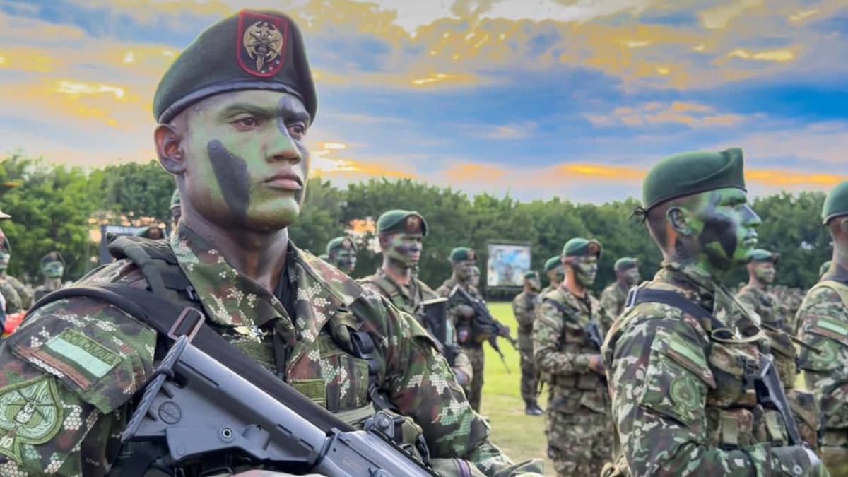Tropas del Ejército Nacional.