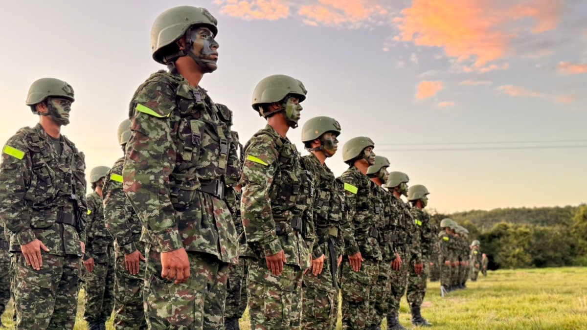 Tropas del Ejército Nacional.