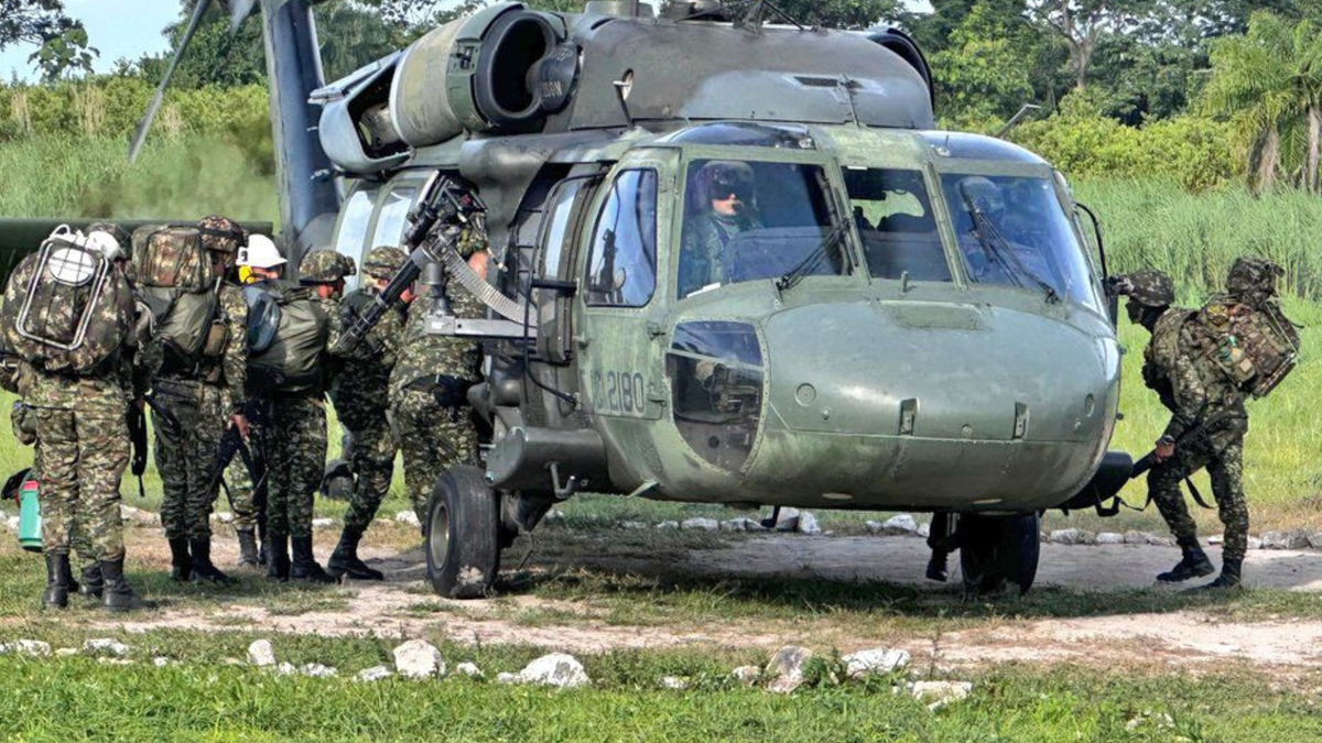 Tropas del Ejército Nacional de Colombia.