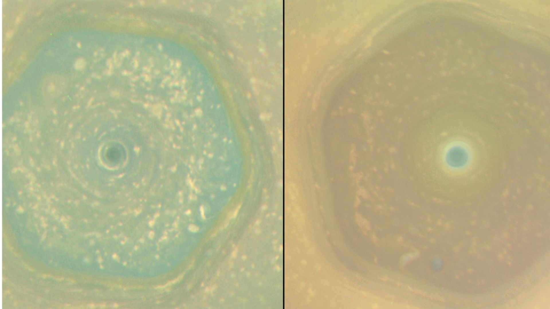 La forma de Saturno ha cambiado de color en los últimos años.