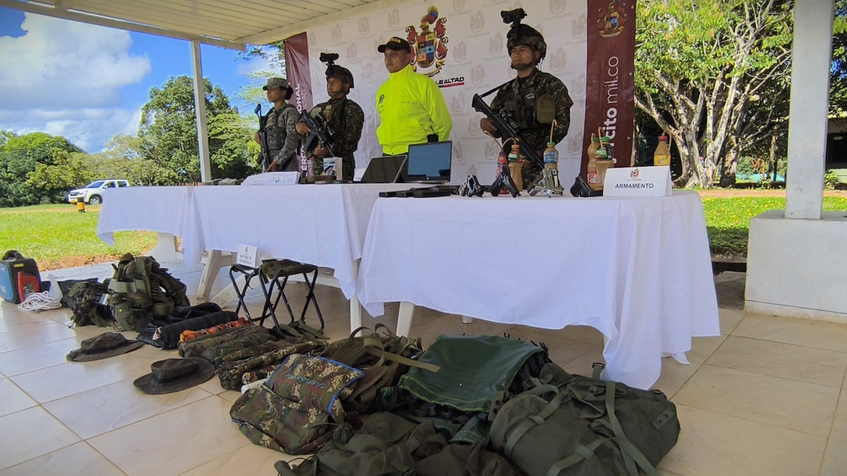 Material de guerra de alias Patepalo.