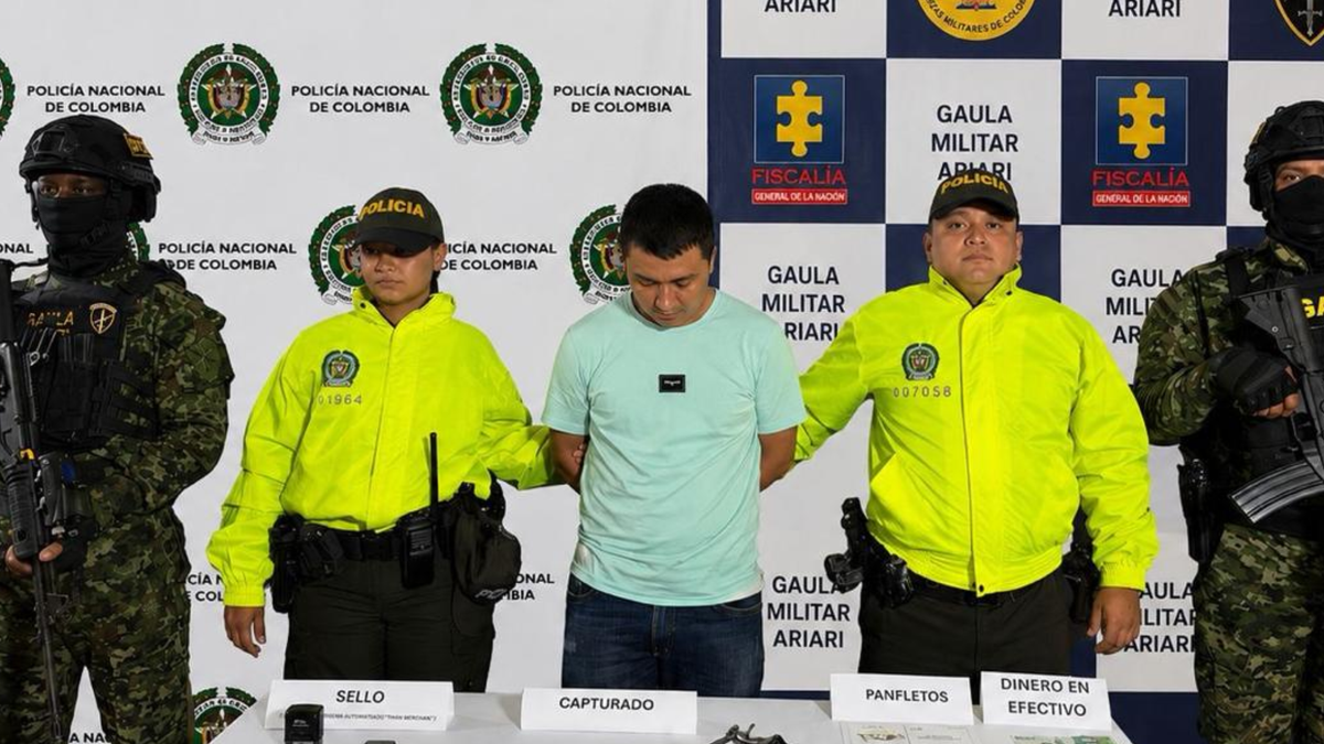 Alias El Mono, segundo cabecilla de la estructura criminal denominada 'Iván Merchán', en Meta.