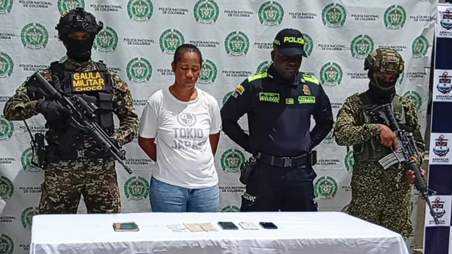 Yaneth Martínez Martínez, alias Yaneth o 'Leydi', cabecilla de la estructura 'Leónidas de la Rosa Vázquez'.
