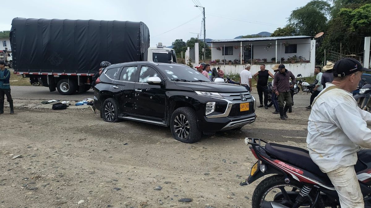 Vehículo de líder social atacado en el Catatumbo
