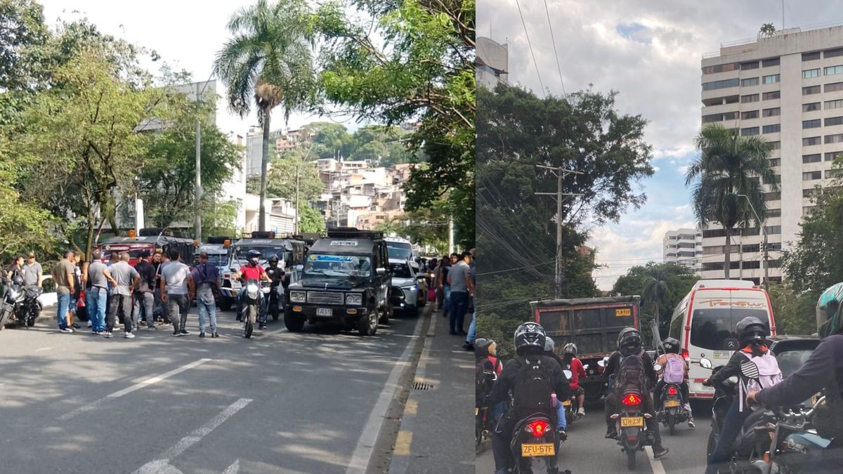 Bloqueos en La Portada al Mar, oeste de Cali
