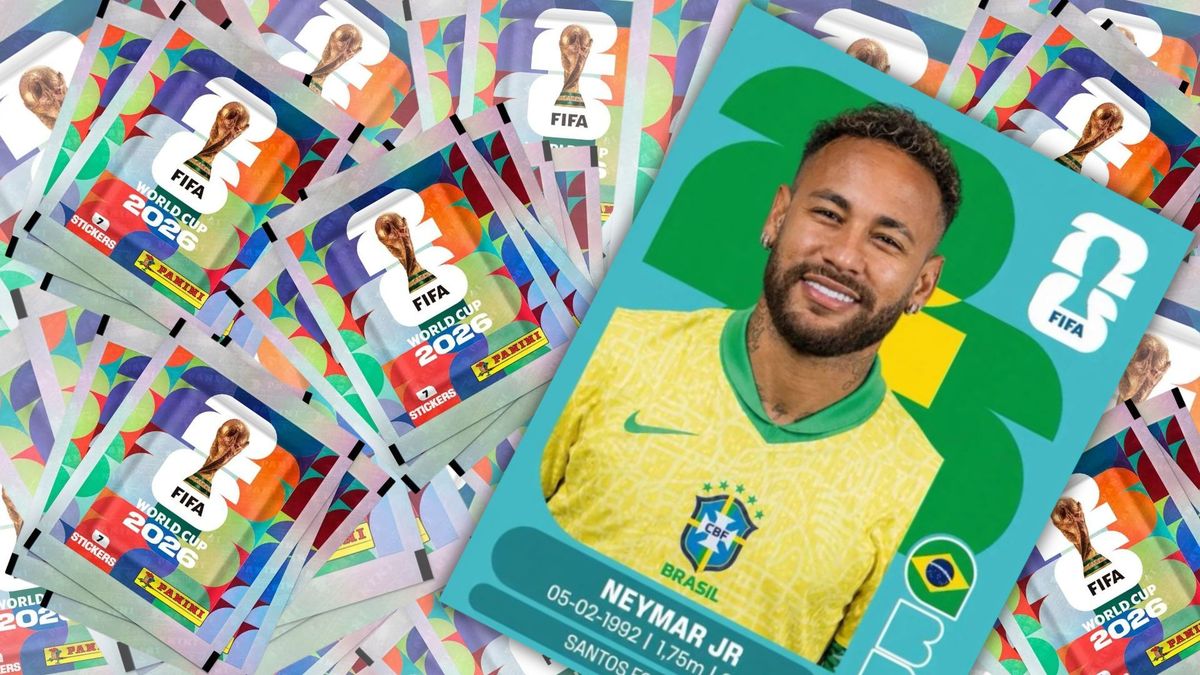 Los coleccionistas podrán tener la ficha de Neymar en su álbum Panini.
