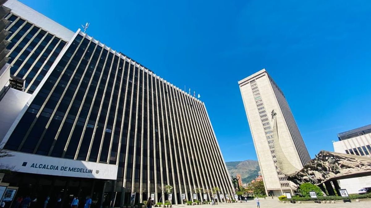 Fachada de la Alcaldía de Medellín