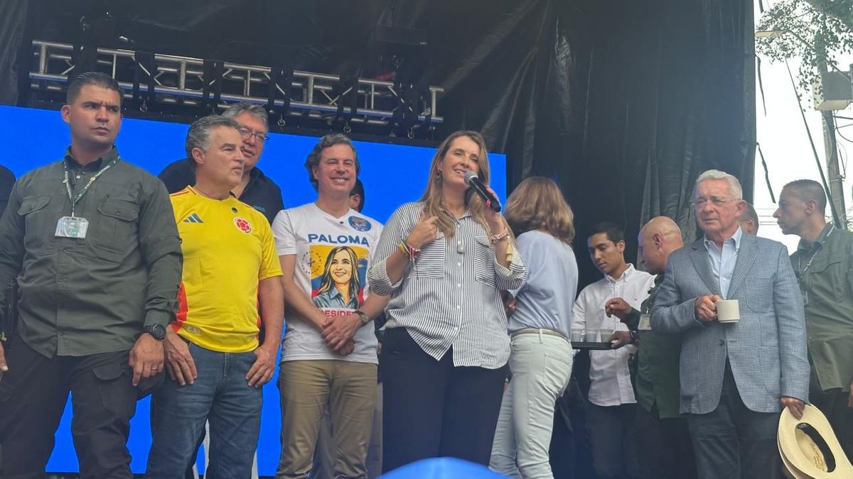 Paloma Valencia en el cierre de campaña en el Parque de Belén