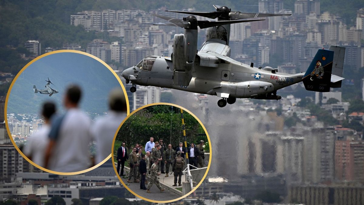 Sobrevuelo de aeronaves militares de Estados Unidos, en Caracas.