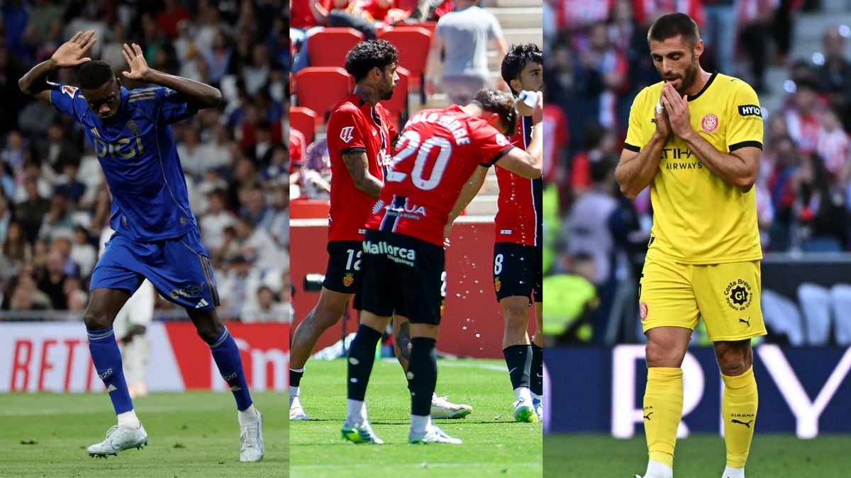 Girona, Mallorca y Real Oviedo perdieron la categoría en el fútbol español