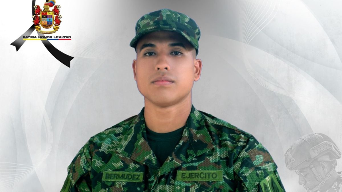 El soldado Aldair Bermúdez Rodríguez