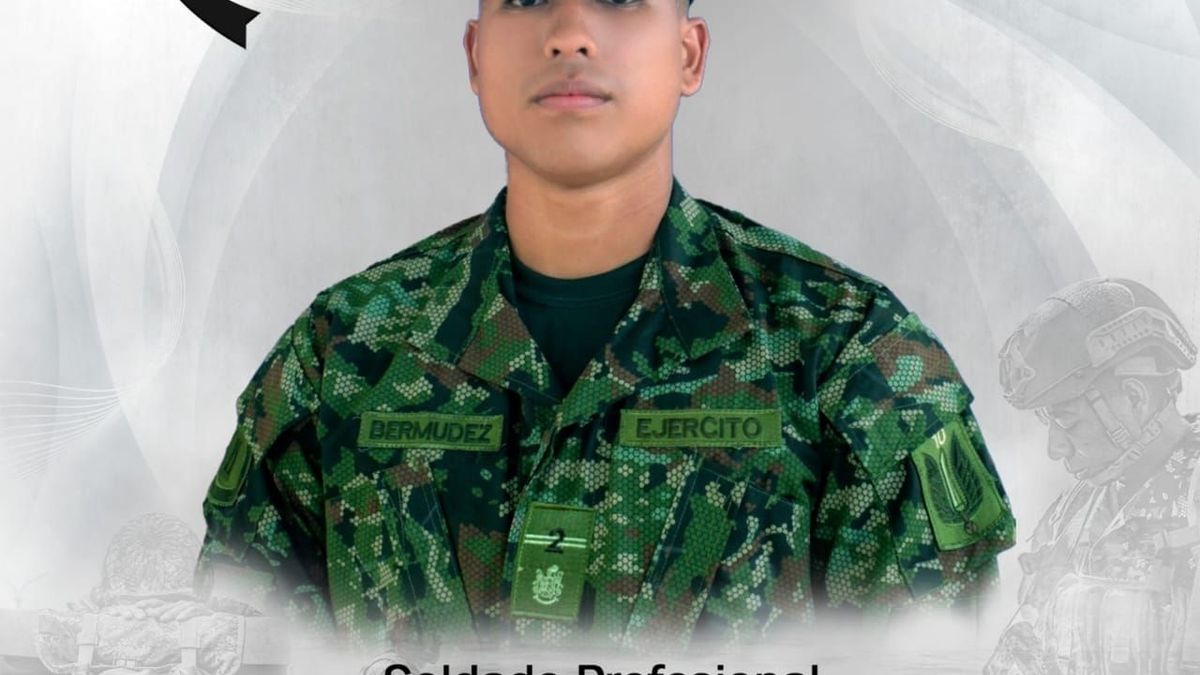 El soldado Aldair Bermúdez Rodríguez