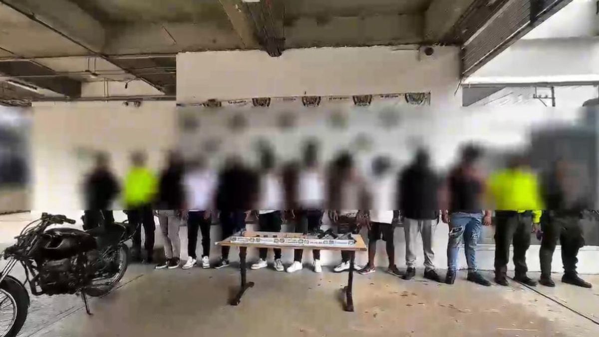 Entre los detenidos se encuentra el líder sicarial de la banda criminal 'Los Espartanos'