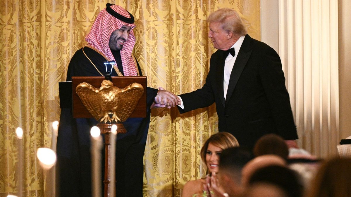 Príncipe heredero de Arabia Saudí, Mohamed Bin Salman y el presidente de Estados Unidos, Donald Trump