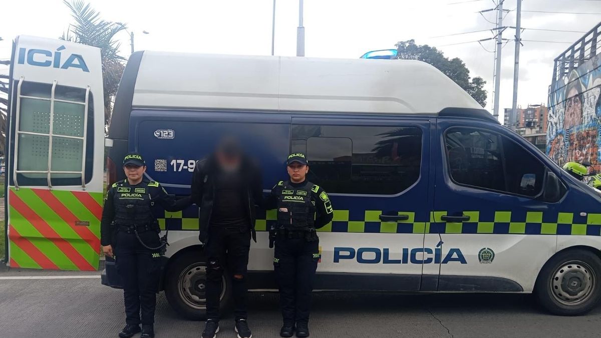 Captura del presunto ladrón en Bogotá