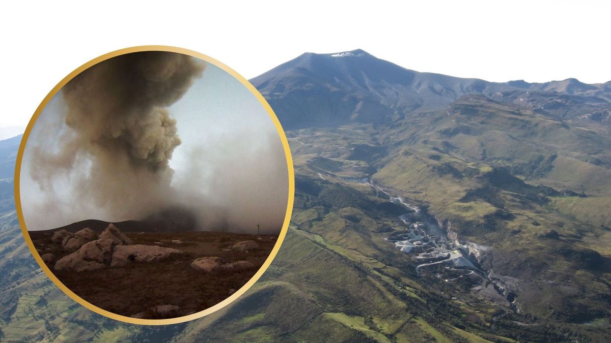 Actividad del volcán Puracé, en el Cauca. Hace parte de la cadena volcánica de Los Coconucos.