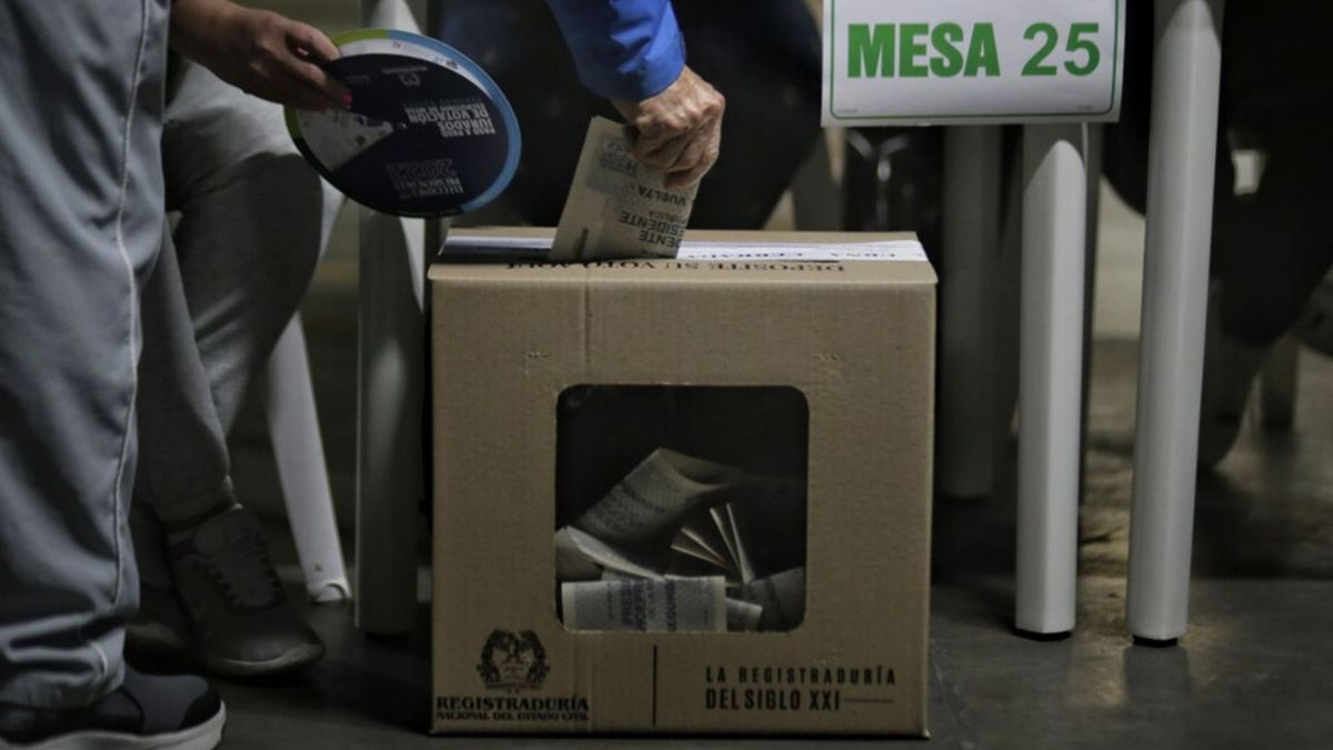 Mesas de votación en Colombia.