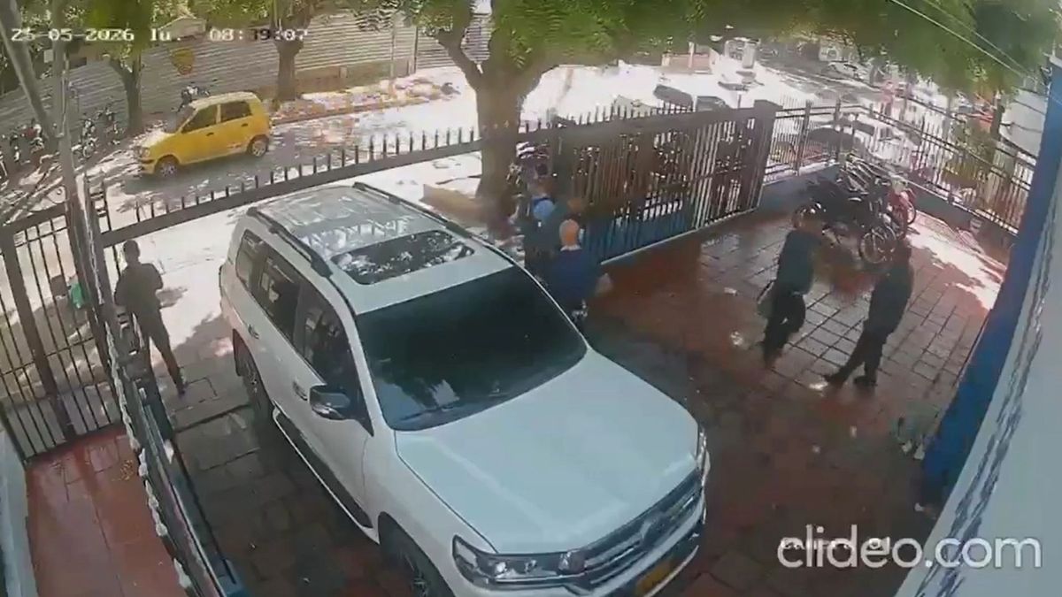 Cámara de seguridad grabó el atentado armado en Barranquilla, un vigilante murió y tres escoltas quedaron heridos