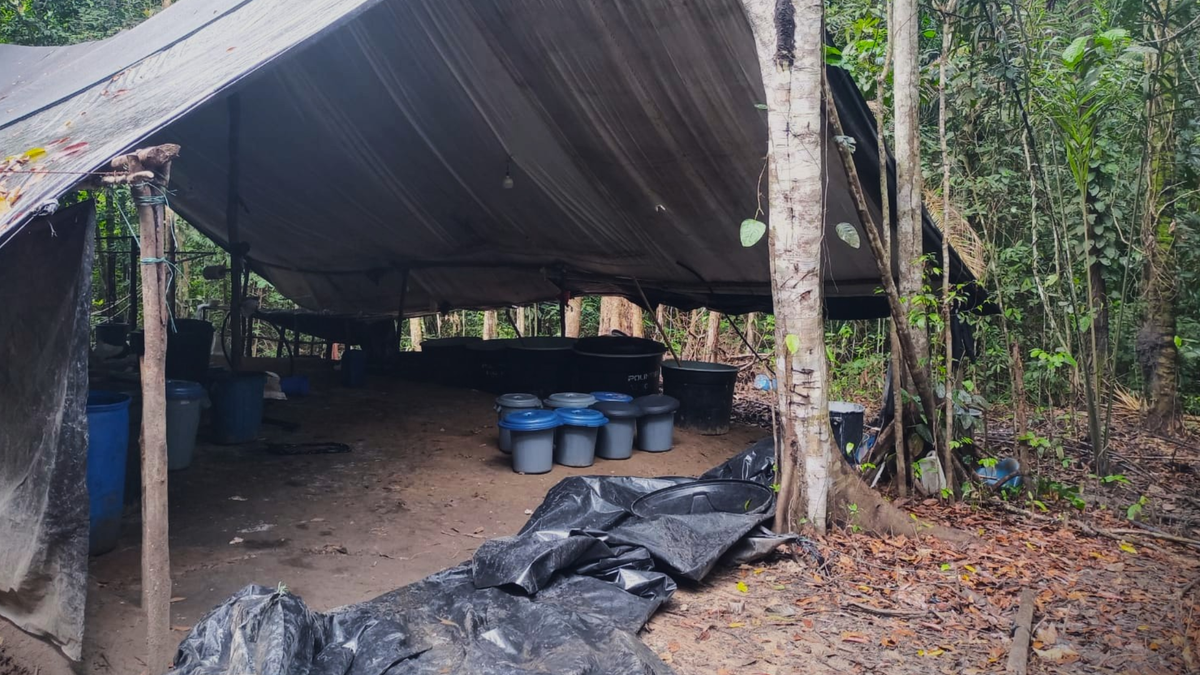 Laboratorio de droga en Guaviare.