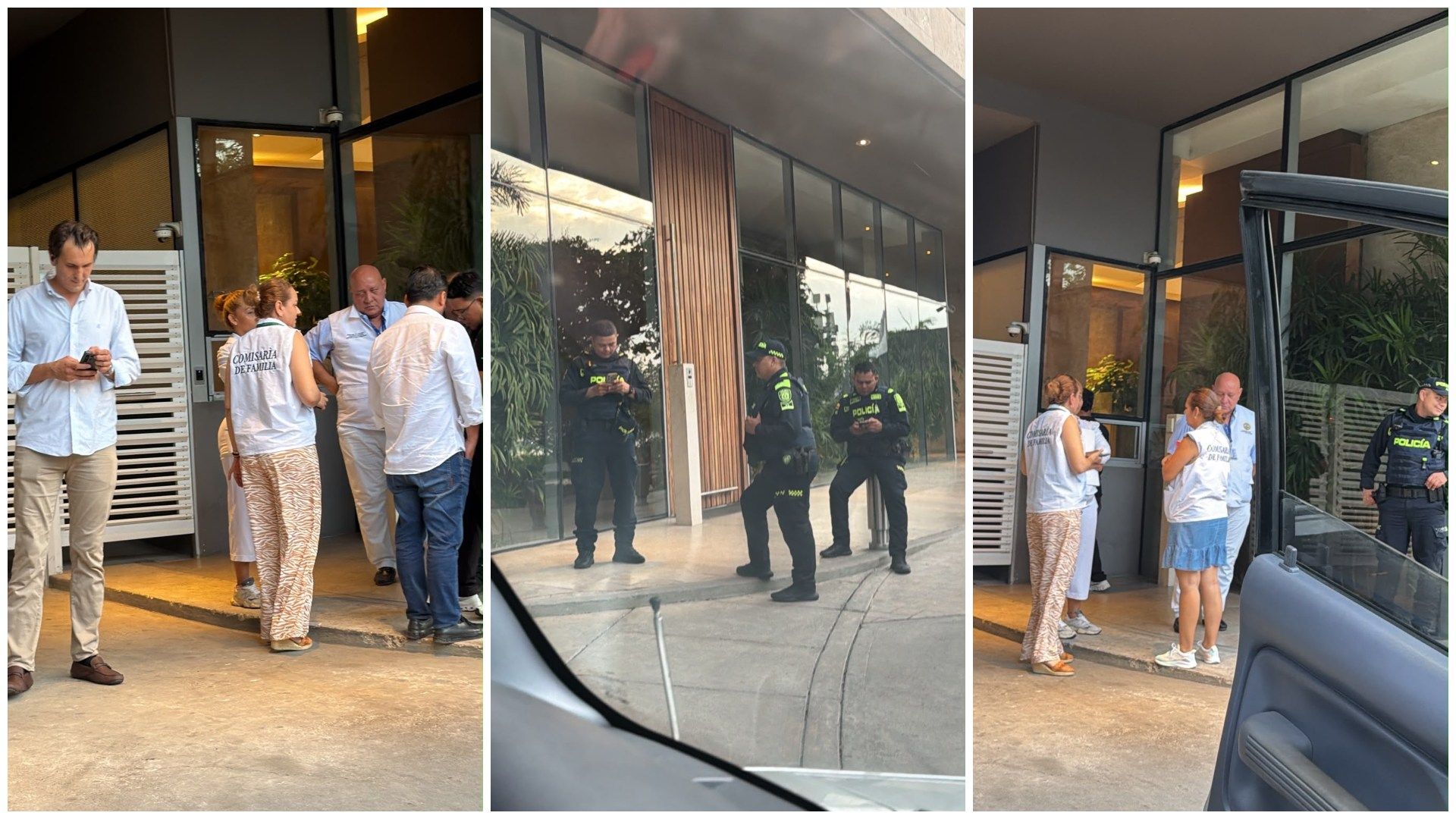 Imágenes del operativo de desalojo del candidato presidencial Santiago Botero.