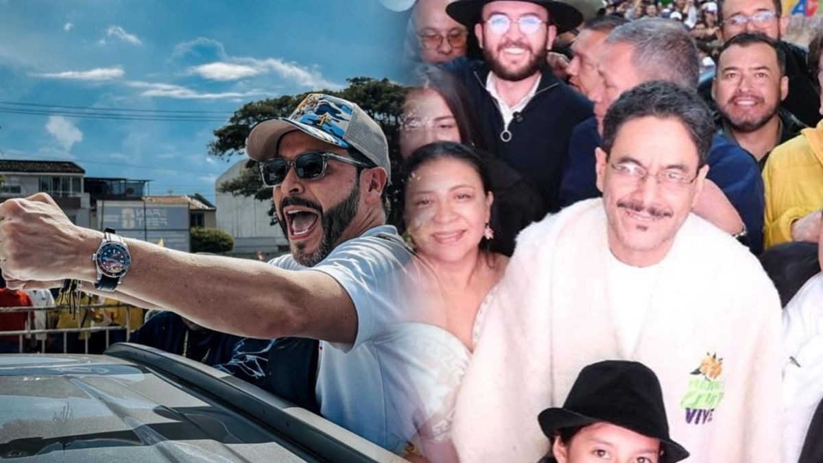 Collage de Abelardo de La Espriella e Iván Cepeda