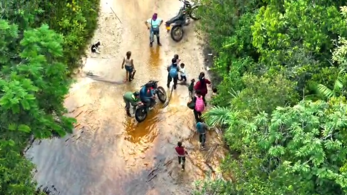 Niños reclutados por las disidencias de 'Mordisco' en Amazonas.