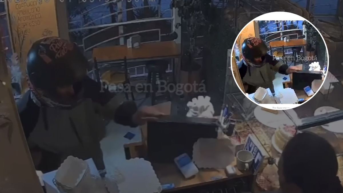 Autoridades tratan de identificar a responsables de robo en el centro de Bogotá.