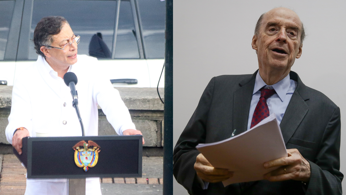 Álvaro Leyva y Gustavo Petro