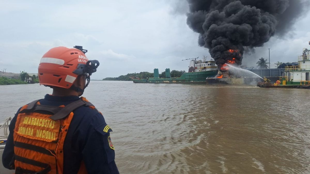 Emergencia por explosión en astillero