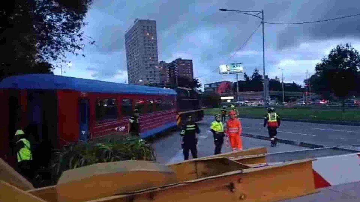 Tren de la Sabana se descarriló en Bogotá con cerca de 600 pasajeros a bordo