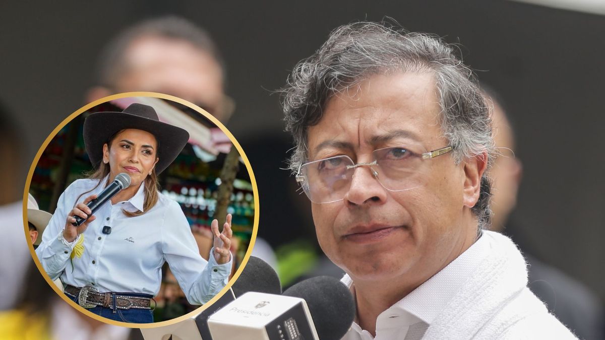 Presidente Gustavo Petro y gobernadora del Meta, Rafaela Cortés.