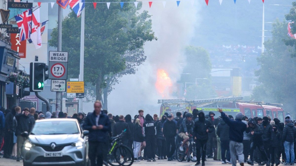 Protestas en Belfast, Irlanda del Norte
