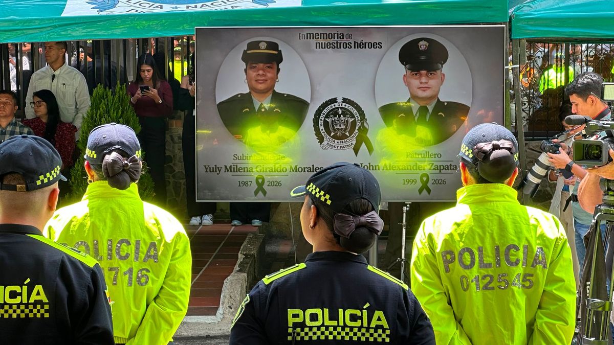 Homenaje Yuly Milena Giraldo, Jhon Alexander Zapata Vásquez de la Policía Metropolitana del Valle de Aburrá