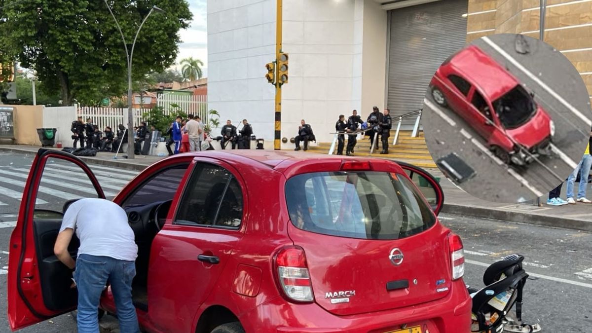 Dentro del vehículo afectado por la explosión de una papa bomba se movilizaba una mujer y una niña de 3 años