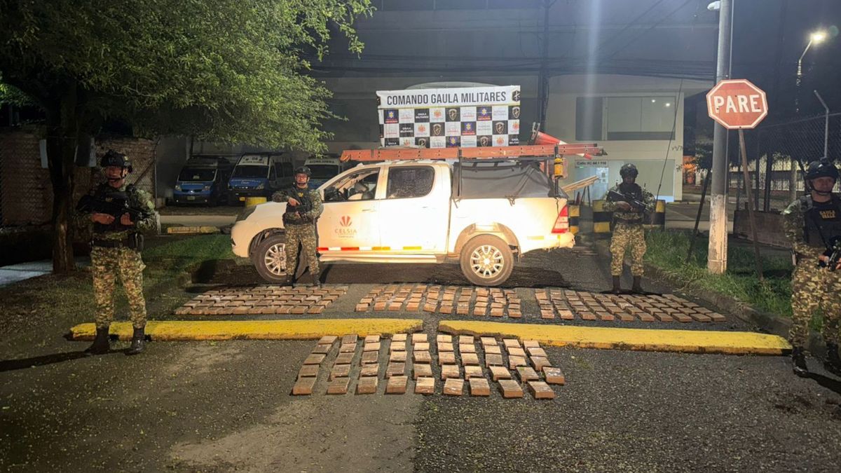 La droga estaba avaluada en más de 2 mil millones de pesos en el mercado ilegal.