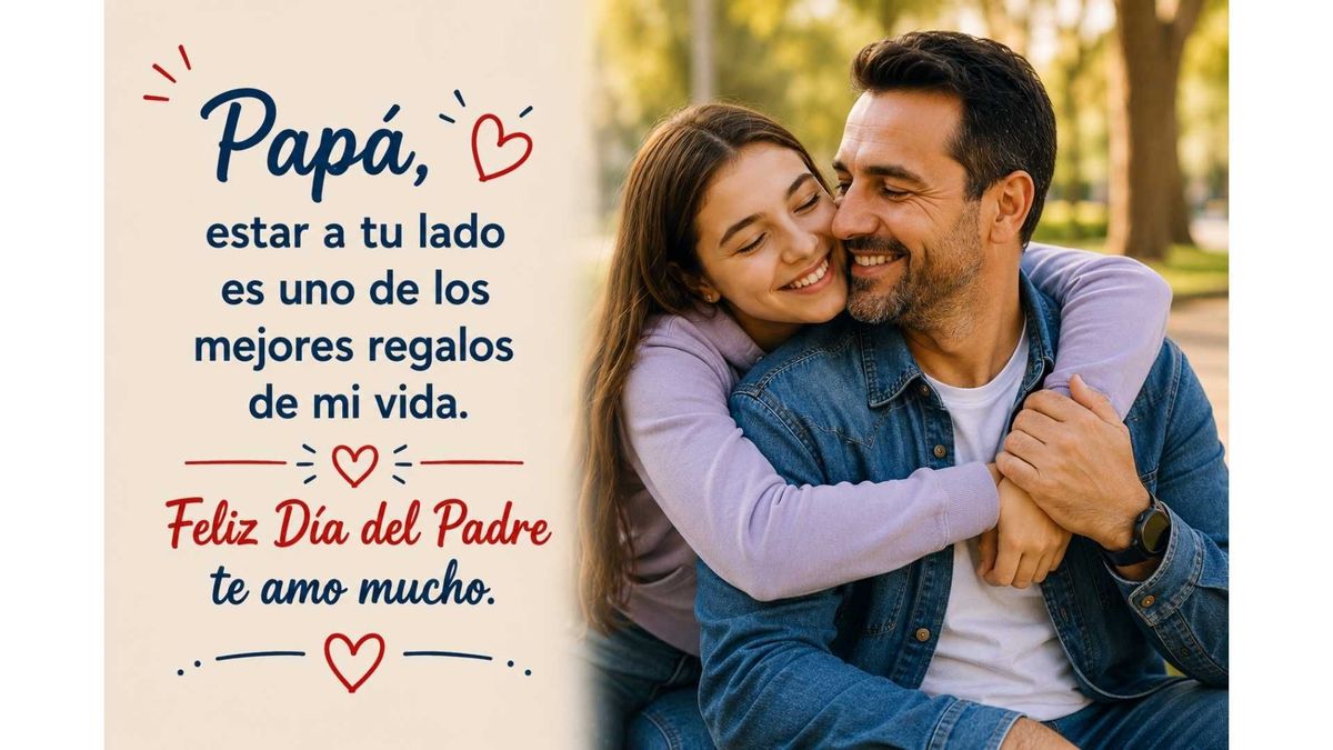 La relación entre padre e hija protagoniza esta dedicatoria pensada para transmitir cariño y reconocimiento.