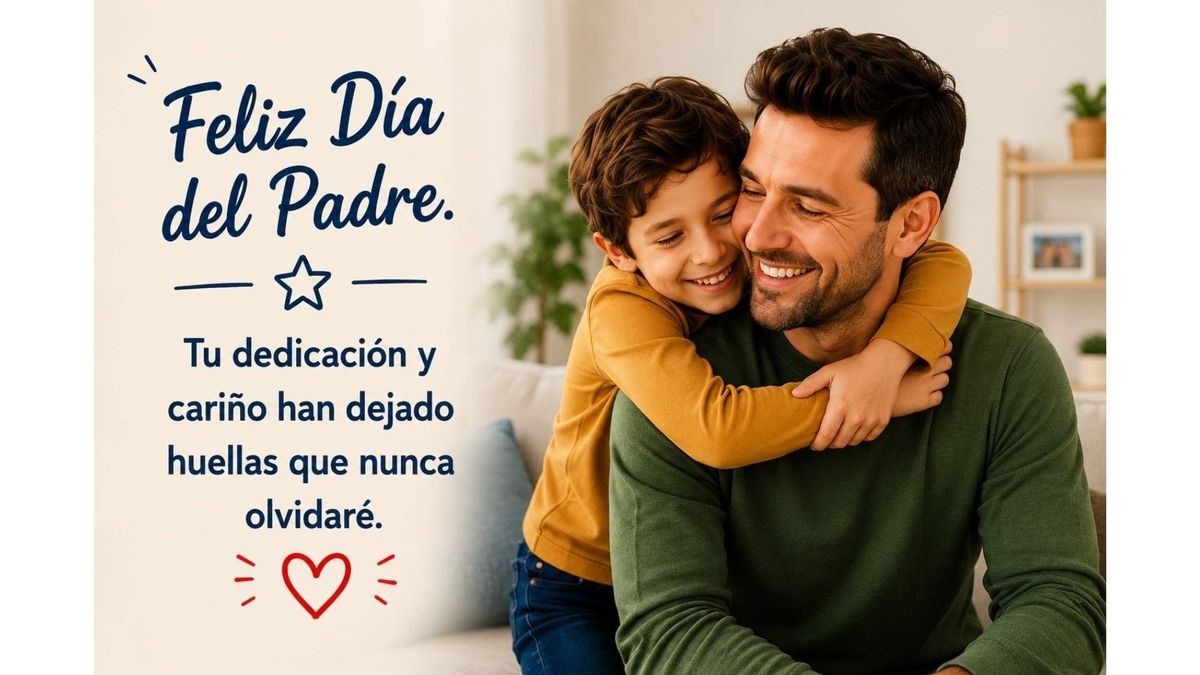 Esta postal está dedicada a quienes desean reconocer el esfuerzo y la presencia constante dentro de la familia.