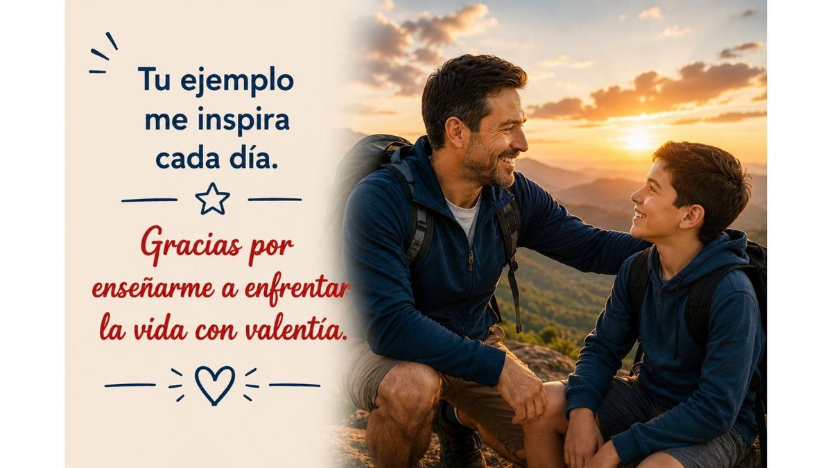 Una imagen para expresar admiración y agradecer las enseñanzas recibidas desde la infancia.