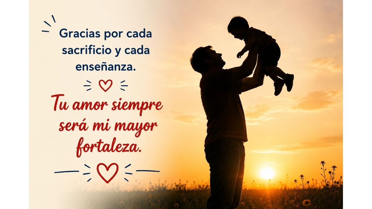 Un mensaje de gratitud acompañado por una escena que resalta los recuerdos construidos a lo largo de los años.