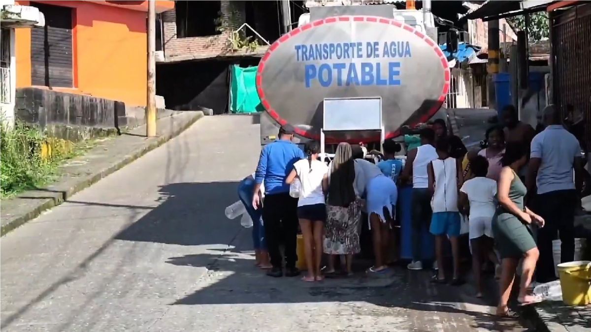 Desabastecimiento de agua en Buenaventura.
