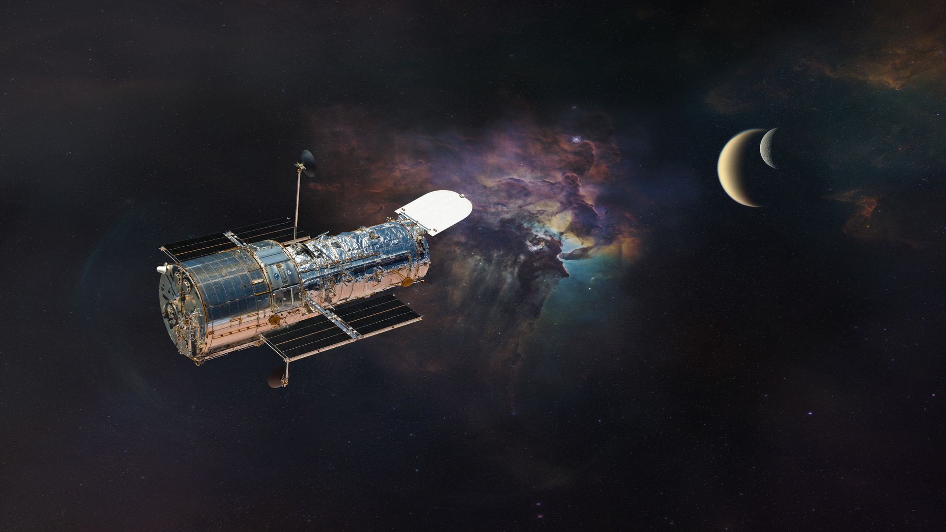 El telescopio sufre una caída rápida por la fuerza del sol.