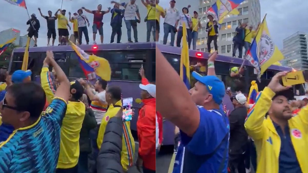 Los colombianos alientan a su selección a horas del debut.