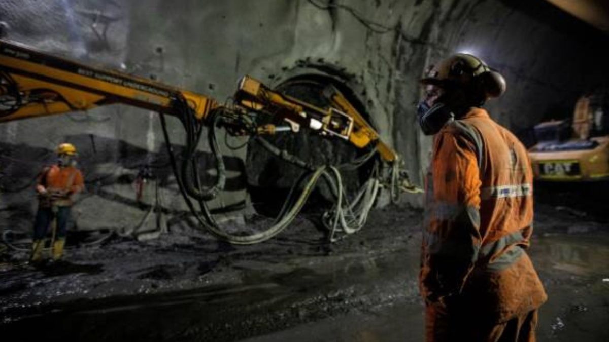 Obras en el Túnel del Toyo, en Antioquia.