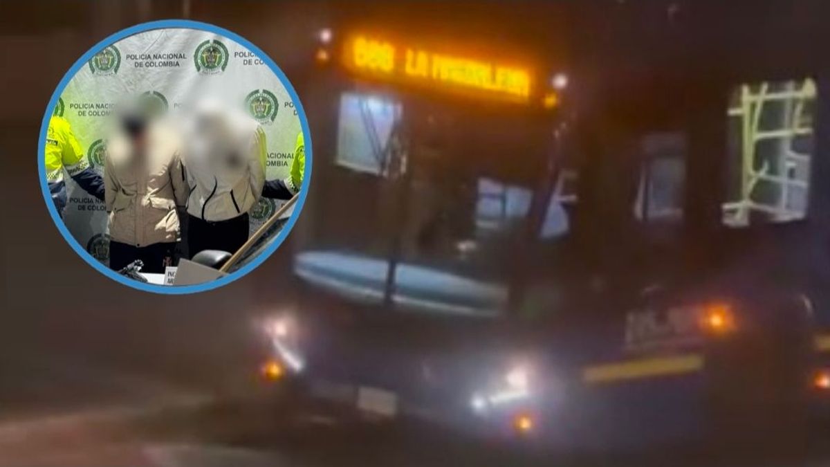 Capturan delincuentes que asaltaron pasajeros en bus del SITP en Bogotá.