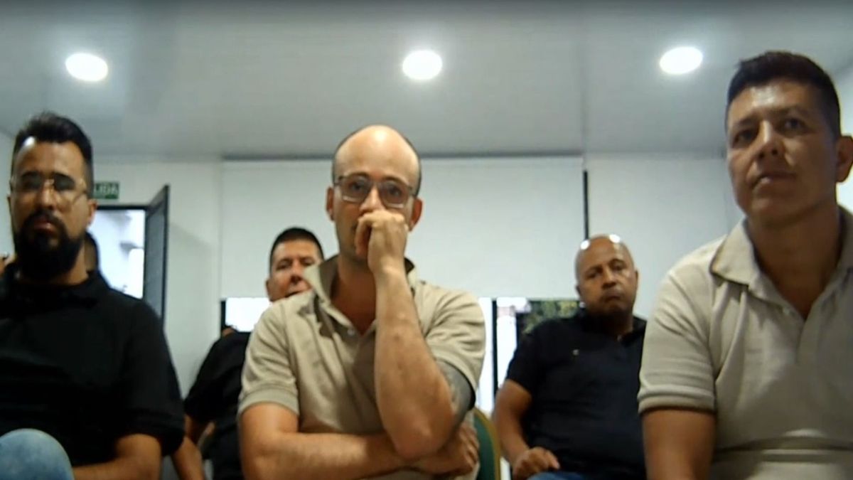 Alias Victor Chala y el que sería su equipo de seguridad