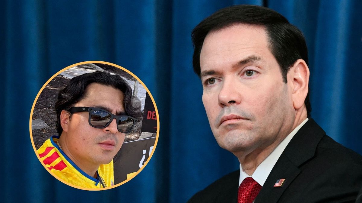 Secretario de Estado de EE.UU., Marco Rubio, y el activista colombiano Beto Coral.
